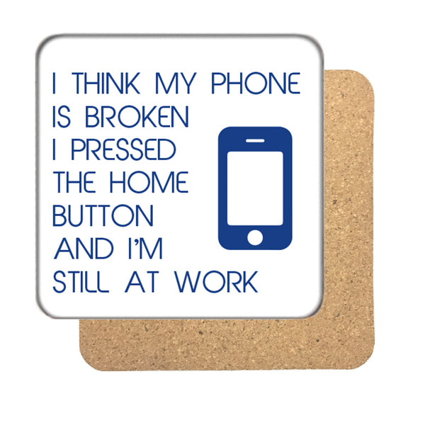 Home Button Drinks Coaster