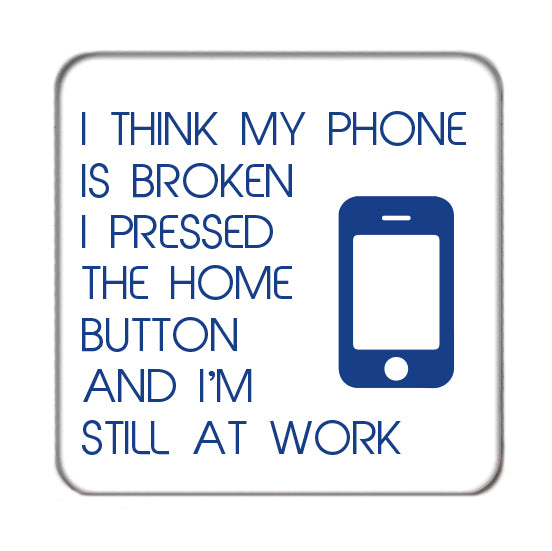 Home Button Drinks Coaster