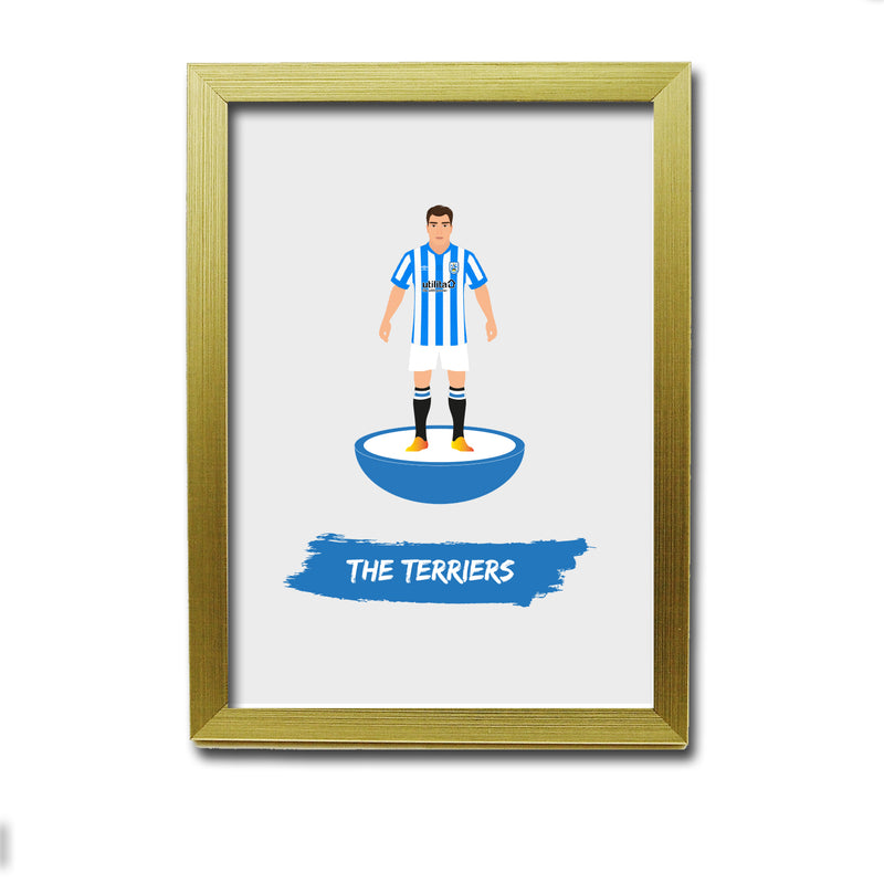 Huddersfield Football Club gift - The Terriers - Tiny Men Big Balls Poster