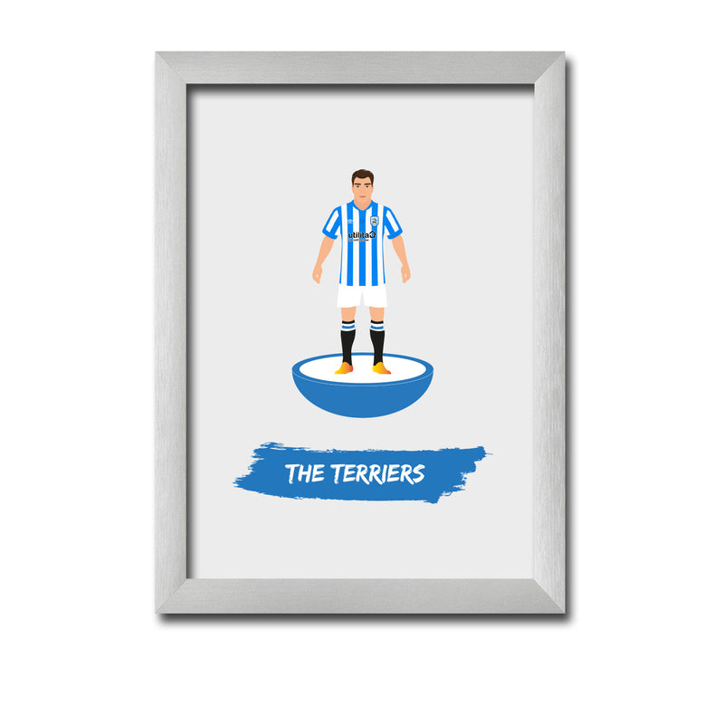 Huddersfield Football Club gift - The Terriers - Tiny Men Big Balls Poster