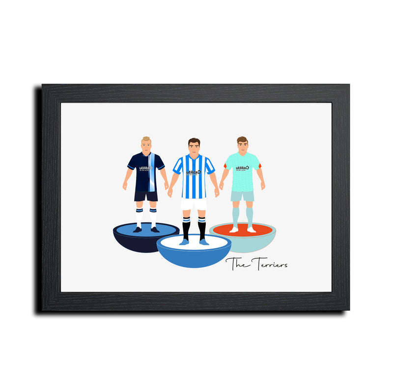 Huddersfield Football Club gift - Tiny Men Big Balls Poster