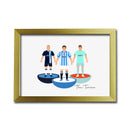 Huddersfield Football Club gift - Tiny Men Big Balls Poster