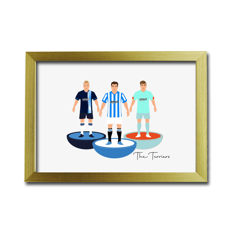 Huddersfield Football Club gift - Tiny Men Big Balls Poster