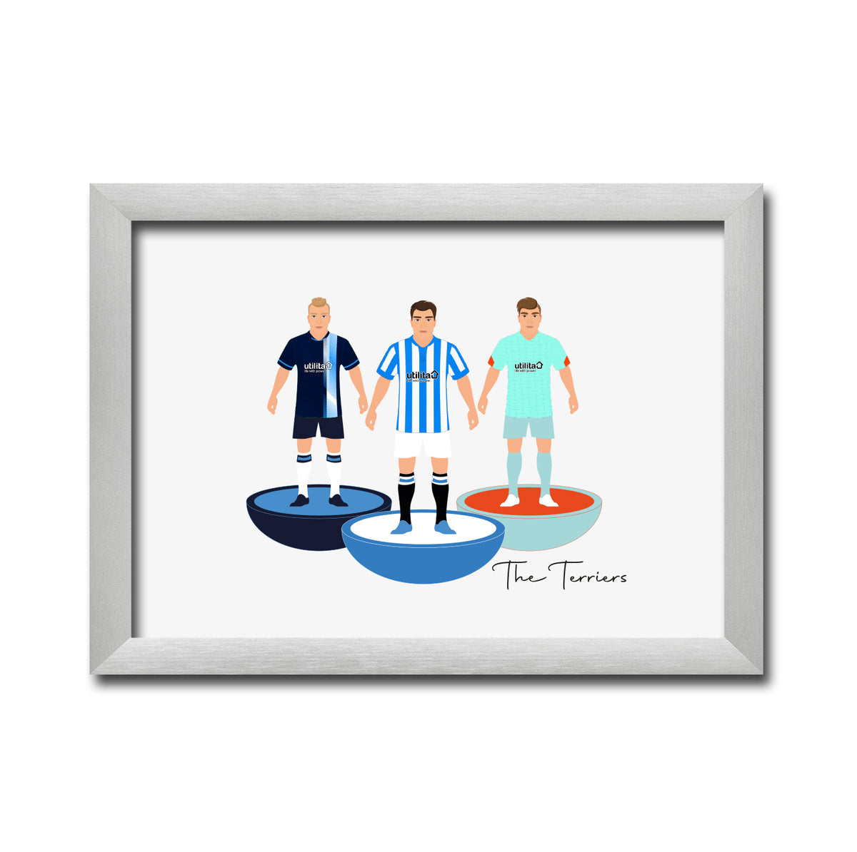 Huddersfield Football Club gift - Tiny Men Big Balls Poster