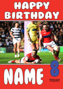 Personalised Hull KR Fan TEAM THEME INSPIRED Kids Adult Birthday Card 2