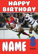 Personalised Hull KR Fan TEAM THEME INSPIRED Kids Adult Birthday Card