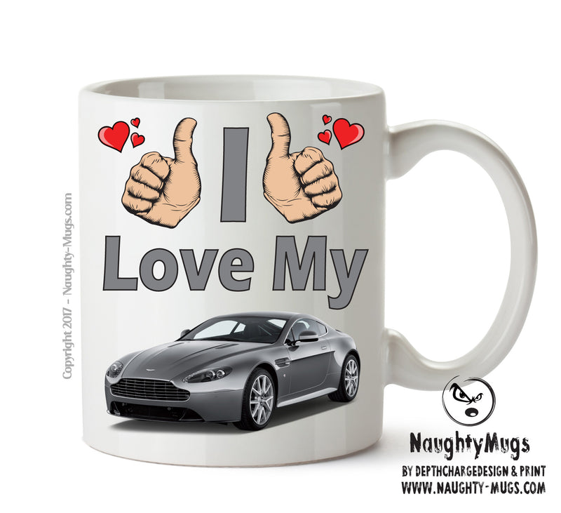 I Love My Aston Martin DB9 Printed Mug