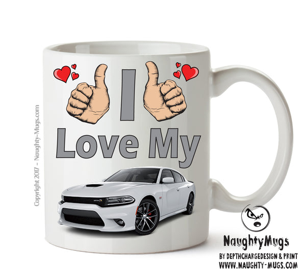 I Love My Dodge Charger Printed Mug – printed mug product image 1