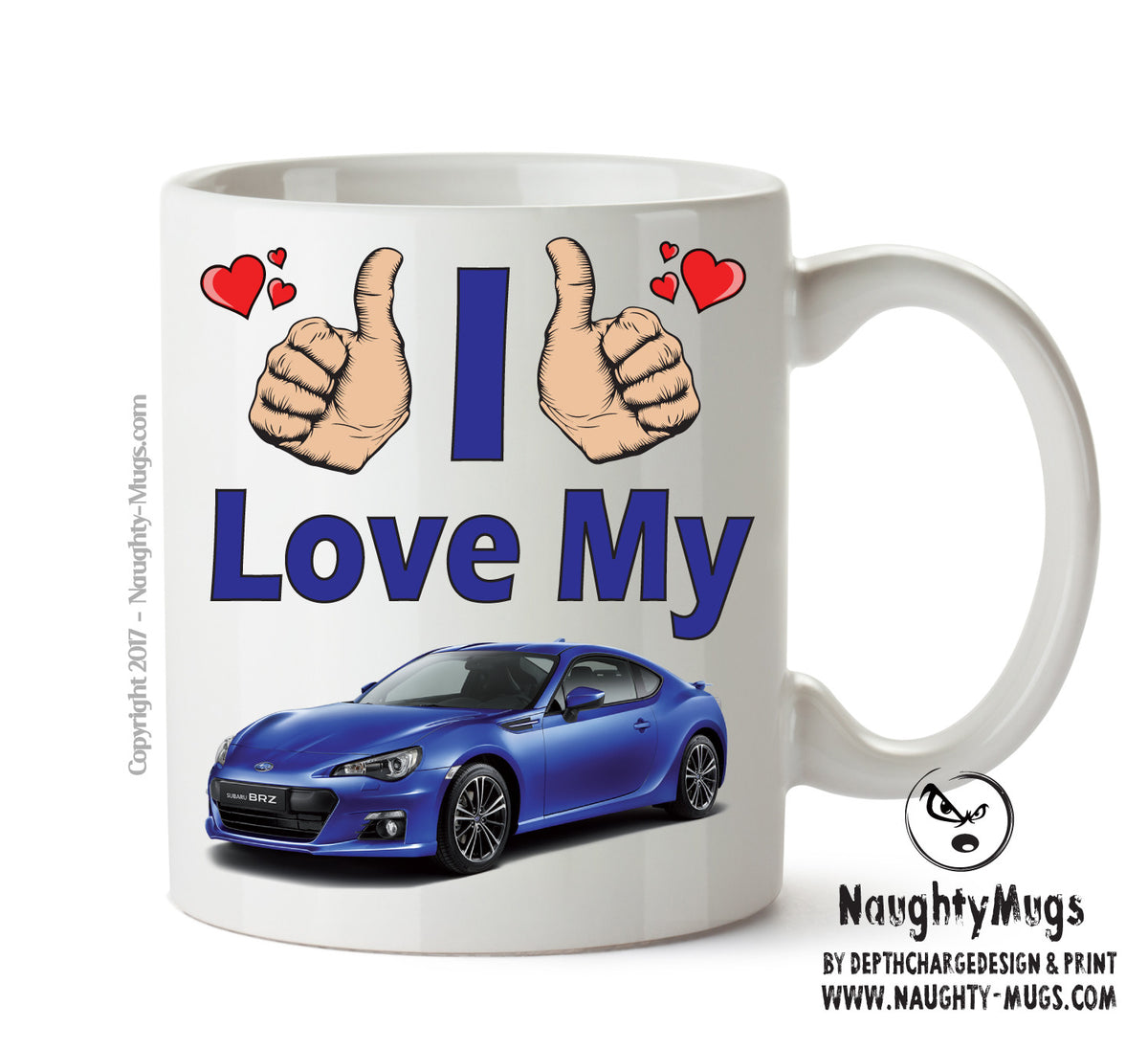 I Love My Subaru BRZ Printed Mug FUNNY – printed mug product image 1