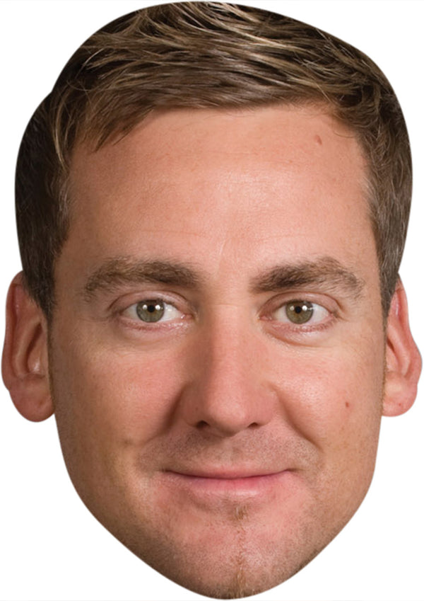 Ian Poulter GOLF 2018 Celebrity Face Mask Fancy Dress Cardboard Costume Mask
