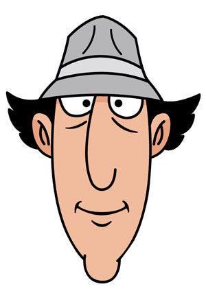 Inspector Gadget Celebrity Face Mask Fancy Dress Cardboard Costume Mask