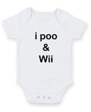 Ipoo And Wii Personalised Baby Boy Girl Unisex Short Sleeve Bodysuit