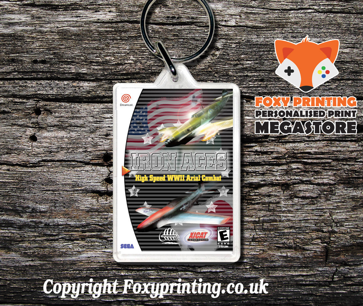 Ironaces - Sega Dreamcast Game Keyring