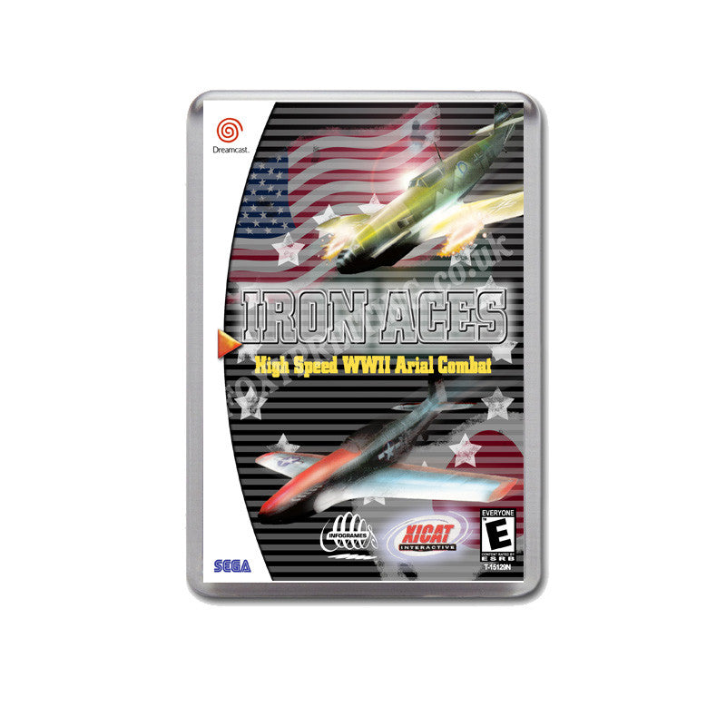 Iron Aces Sega Dreamcast Style Inspired Retro Game Magnet