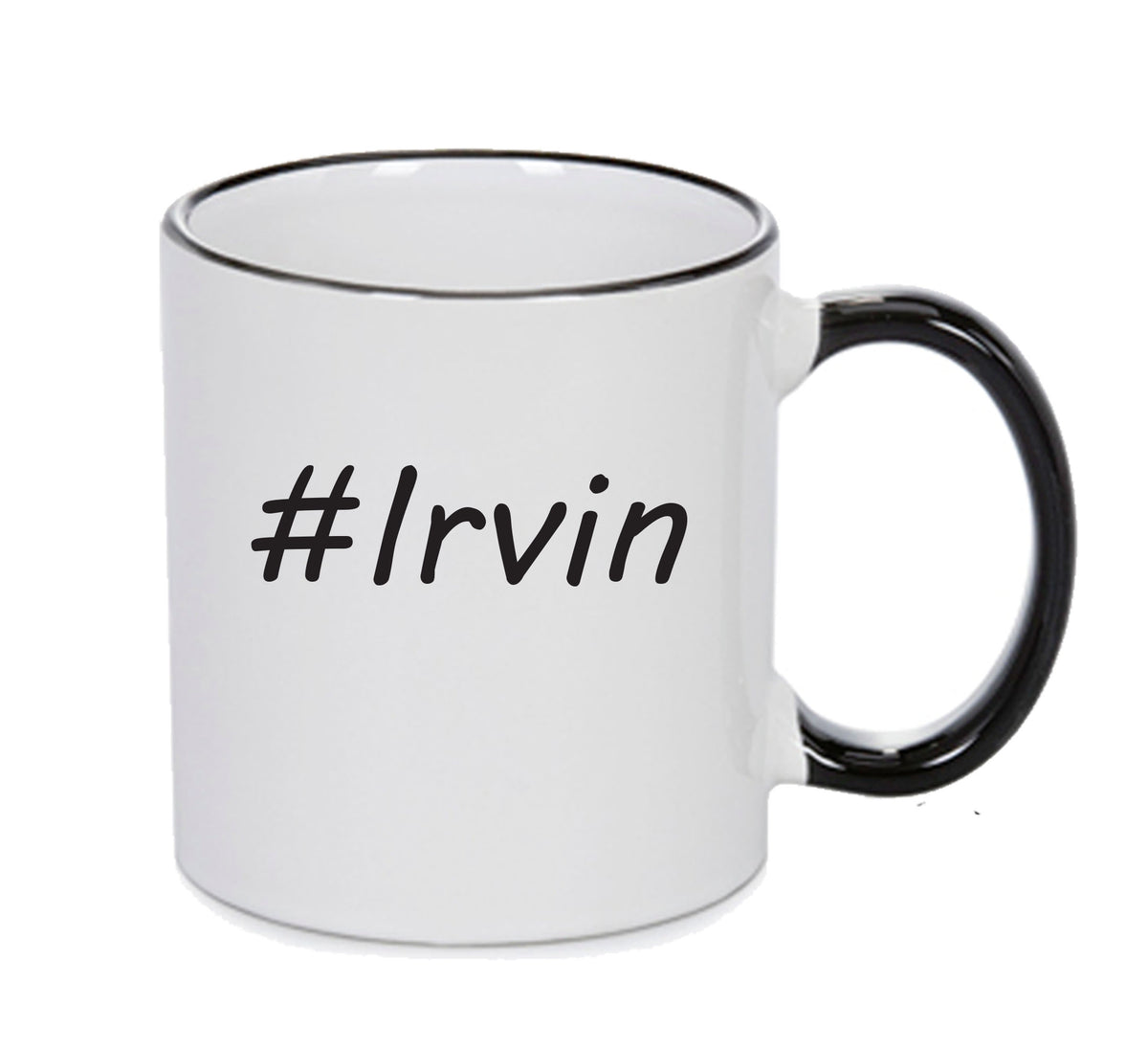 Personalised Your CUSTOM Name Irvin Printed Mug – printed mug product image 1