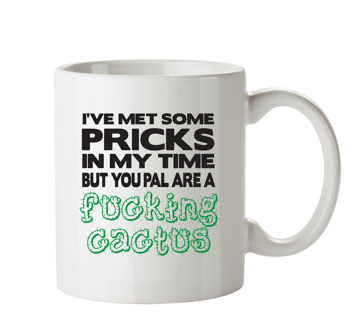 I've Met Some Pricks In My Time Adult Mug – printed mug product image 1