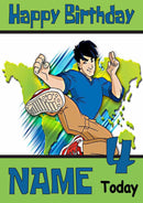 THEME INSPIRED Kids Adult Personalised Birthday Card Jackie Chan Adventures Birthday Card 4