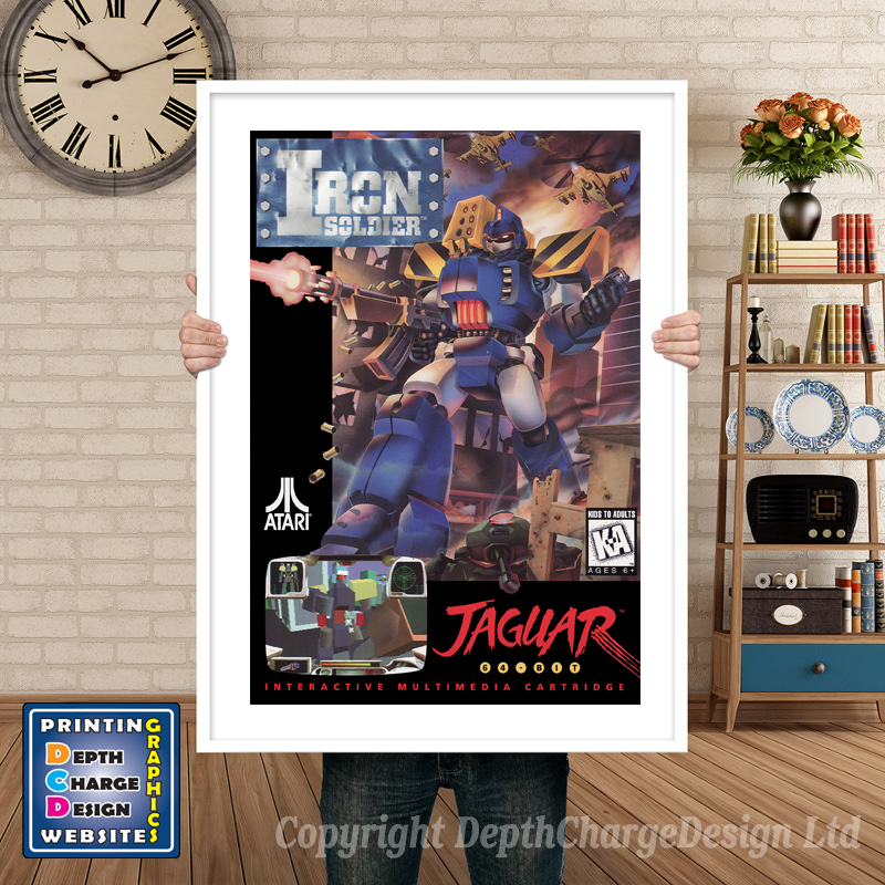 Iron Soldier Atari Jaguar GAME INSPIRED THEME Retro Gaming Poster A4 A3 A2 Or A1