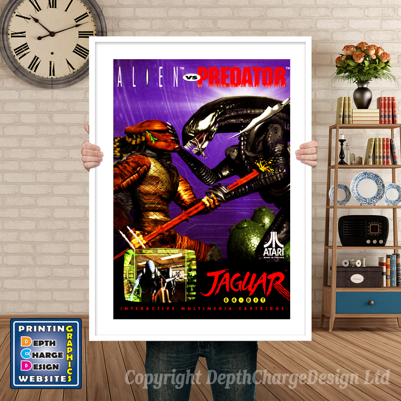 Alien Vs Predator_Eu Atari Jaguar GAME INSPIRED THEME Retro Gaming Poster A4 A3 A2 Or A1