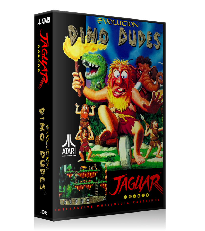 Atari Jaguar Evolution Dino Dudes Case Or Cover