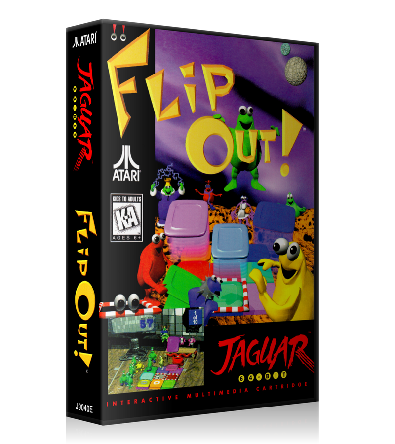 Atari Jaguar Flipout REPLACEMENT Game Case Or Cover
