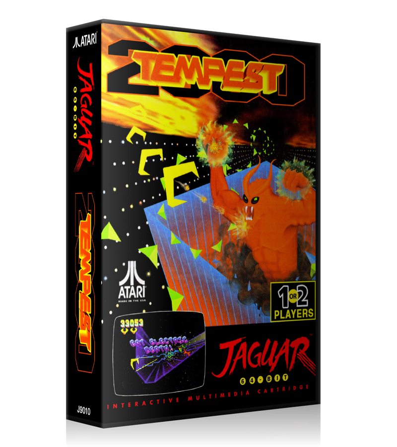 Atari Jaguar Tempest 2000 REPLACEMENT Game Case Or Cover