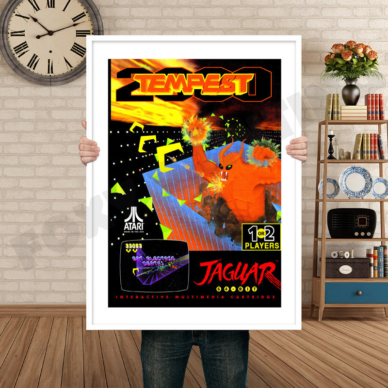 Jag_Tempest2000 Retro GAME INSPIRED THEME Nintendo NES Gaming A4 A3 A2 Or A1 Poster Art 133