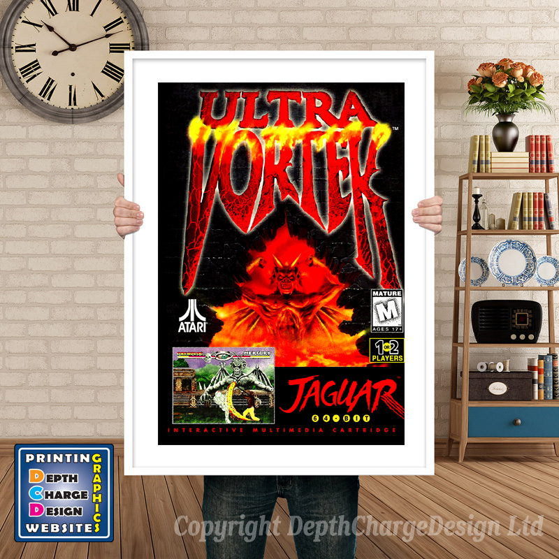 Ultra Vortek Atari Jaguar GAME INSPIRED THEME Retro Gaming Poster A4 A3 A2 Or A1