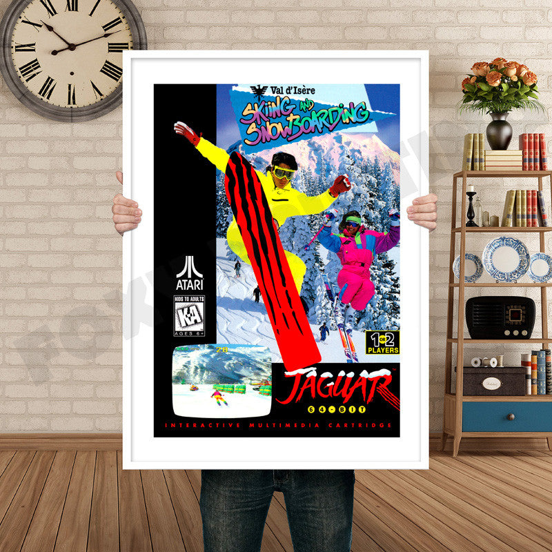 Jag_Valdisereskiingandsnowboarding Retro GAME INSPIRED THEME Nintendo NES Gaming A4 A3 A2 Or A1 Poster Art 135