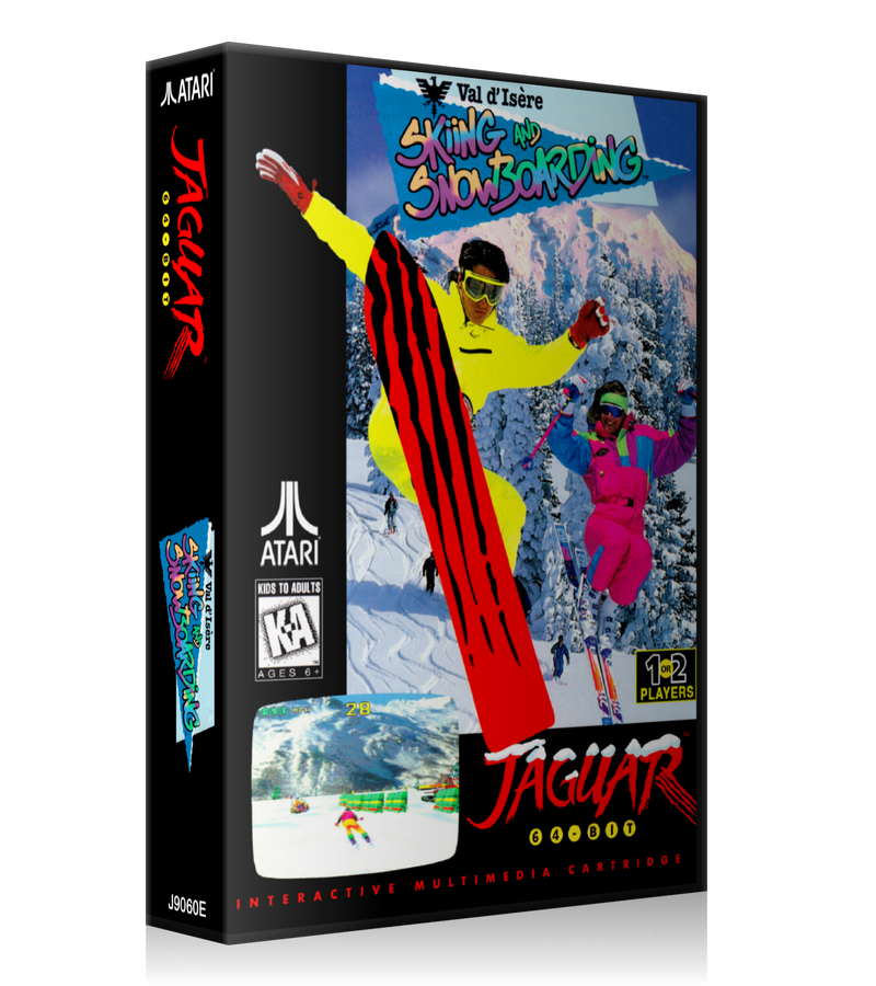 Atari Jaguar Valdisere Skiing And Snowboarding REPLACEMENT Game Case Or Cover