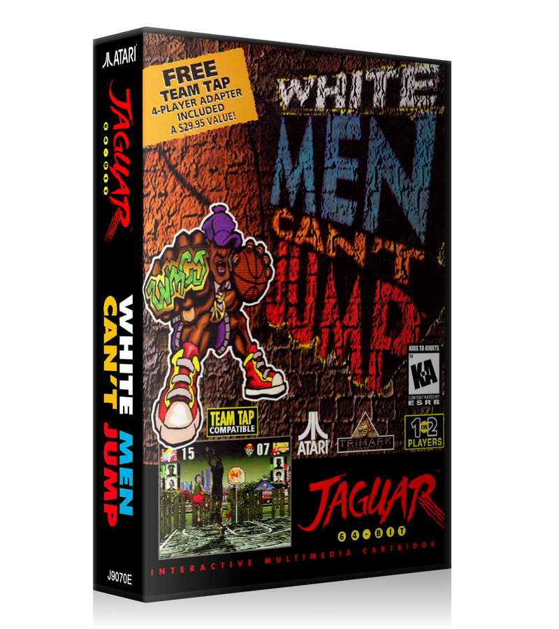 Atari Jaguar White Men Cant Jump REPLACEMENT Game Case Or Cover