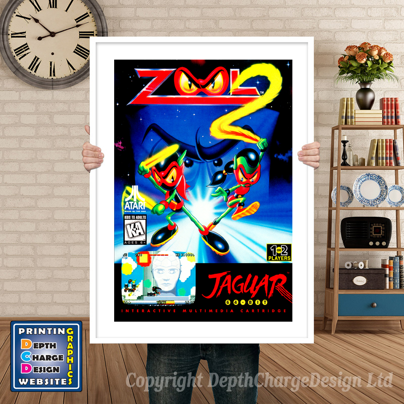 Zool 2 Atari Jaguar GAME INSPIRED THEME Retro Gaming Poster A4 A3 A2 Or A1