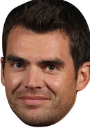 James Anderson Celebrity Face Mask Fancy Dress Cardboard Costume Mask