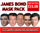 Trade Price James Bond Mask Pack FANCY DRESS HEN BIRTHDAY PARTY FUN STAG DO HEN