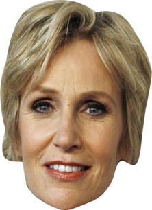 Jane Lynch TV STAR Celebrity Face Mask Fancy Dress Cardboard Costume Mask