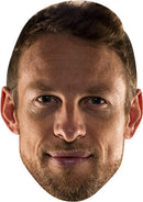 Jenson Button Celebrity Face Mask Fancy Dress Cardboard Costume Mask