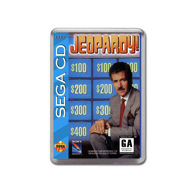 Jeopardy Sega Mega CD Game Inspired Retro Gaming Magnet