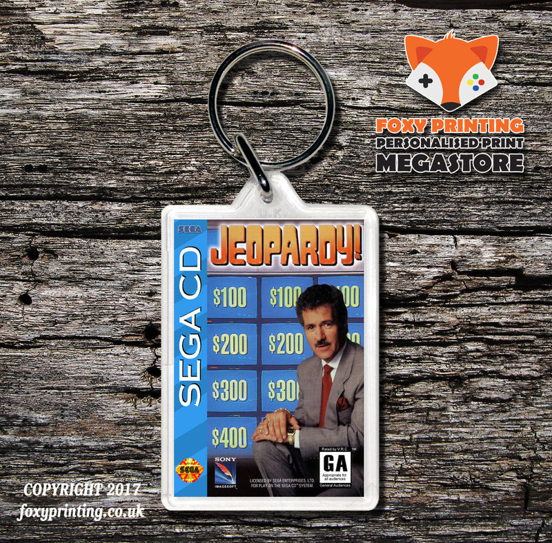 Jeopardy Game Inspired Retro Gaming Keyring