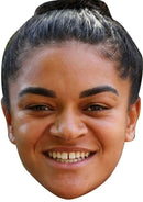 Jess Carter Lionesses Fancy Dress Cardboard Celebrity Face Mask