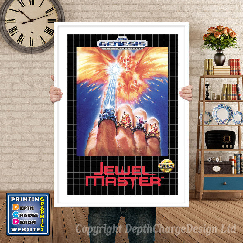 Jewel Master - Sega Megadrive Inspired Retro Gaming Poster A4 A3 A2 Or A1