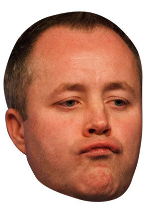 John Higgins Celebrity Face Mask Fancy Dress Cardboard Costume Mask