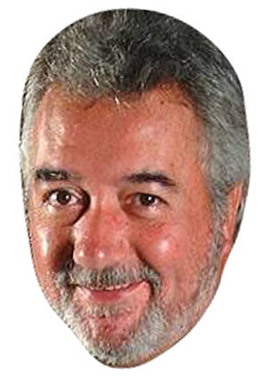 John Virgo Celebrity Face Mask Fancy Dress Cardboard Costume Mask