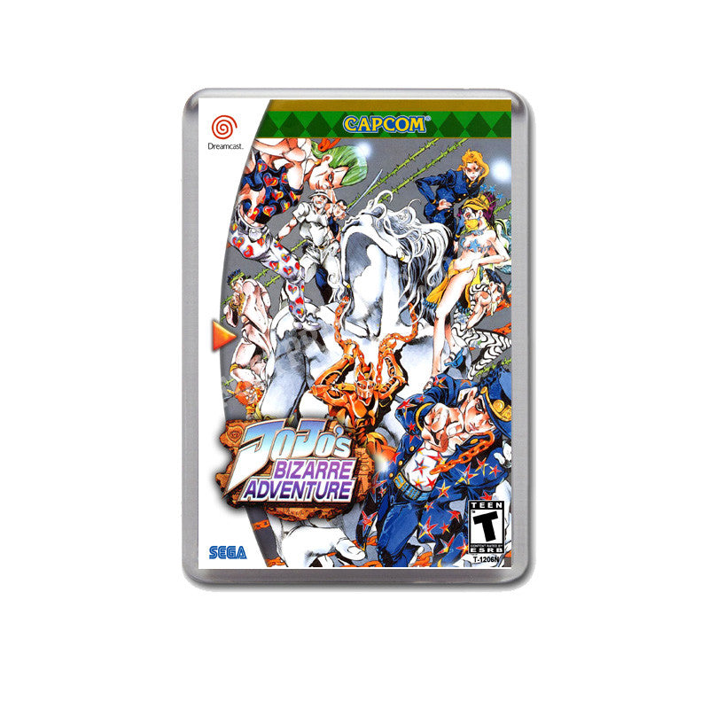 Jojos Bizarre Adventure 4 Sega Dreamcast Style Inspired Retro Game Magnet