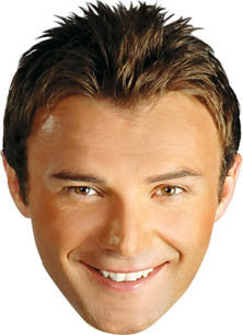 Jonathan Wilkes TV STAR Celebrity Face Mask Fancy Dress Cardboard Costume Mask