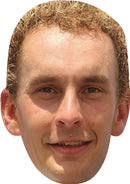 Joost Luiten GOLF 2018 Celebrity Face Mask Fancy Dress Cardboard Costume Mask