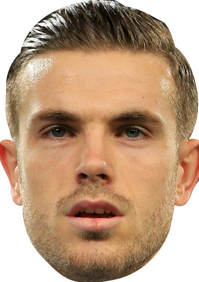 Jordan Henderson FOOTBALLER Celebrity Face Mask Fancy Dress Cardboard Costume Mask