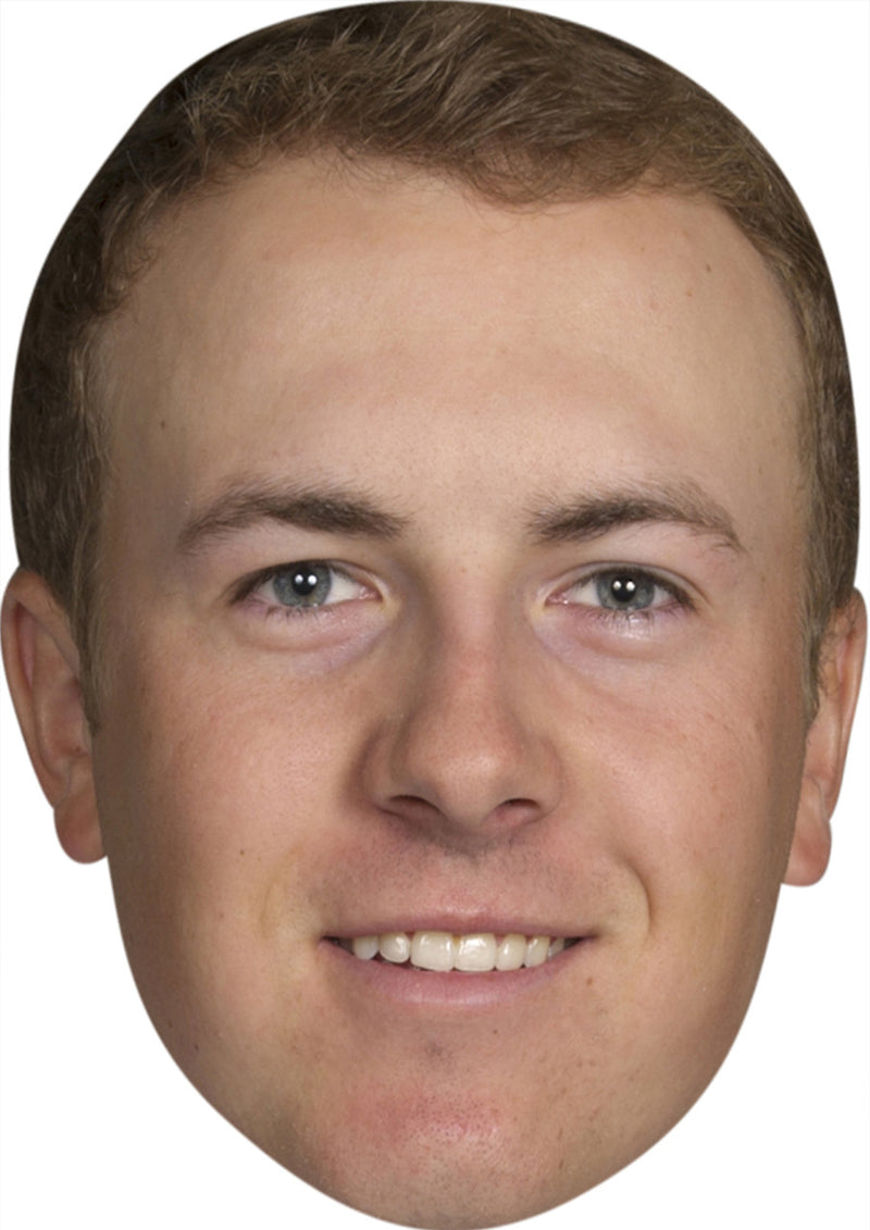 Jordan Spieth GOLF 2018 Celebrity Face Mask Fancy Dress Cardboard Costume Mask