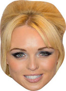 Jorgie Porter TV STAR Celebrity Face Mask Fancy Dress Cardboard Costume Mask