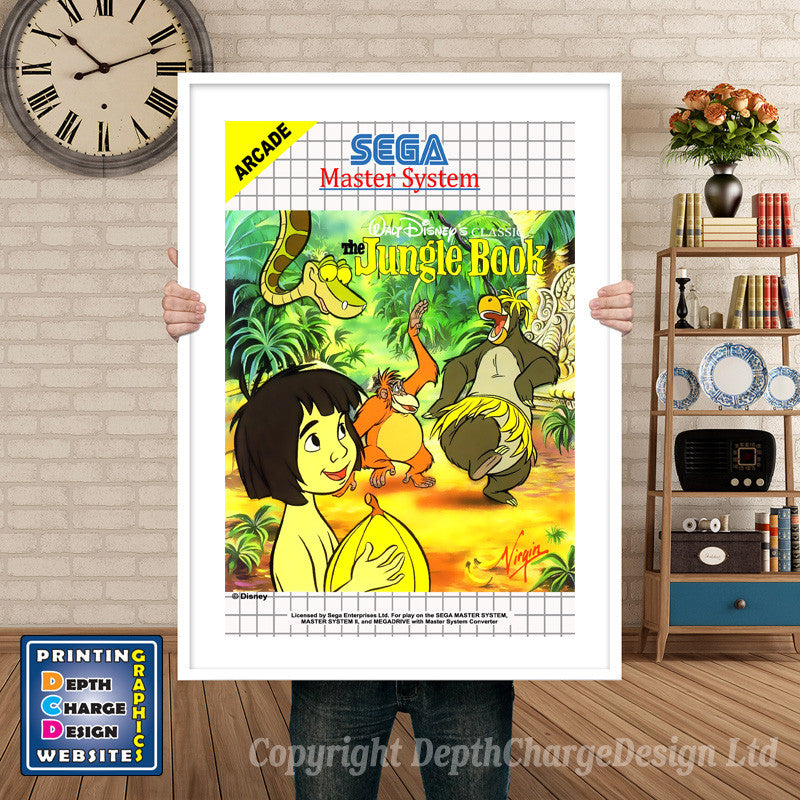 Jungle Book Inspired Retro Gaming Poster A4 A3 A2 Or A1