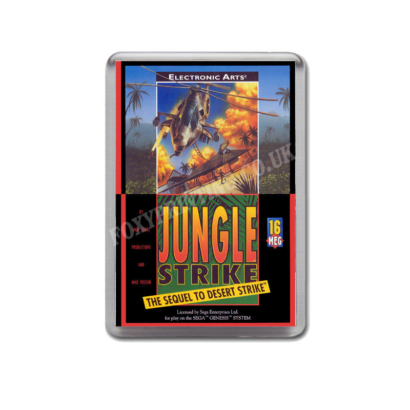 Jungle Strike Game Style Inspired Sega Megadrive Retro Video Gaming Magnet